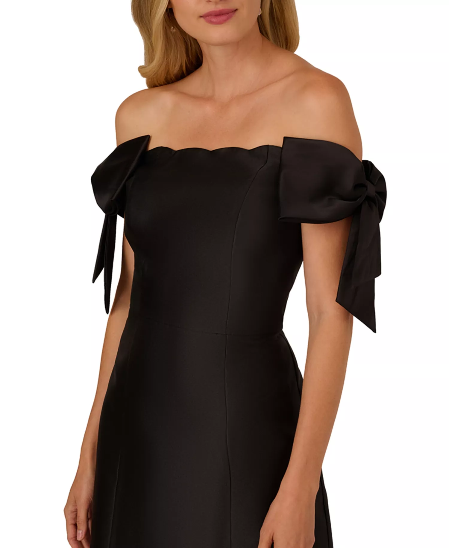 Off-Shoulder Bow Detail Cocktail Dress - View 3